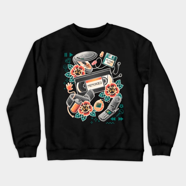 90s old memories Crewneck Sweatshirt by NemiMakeit